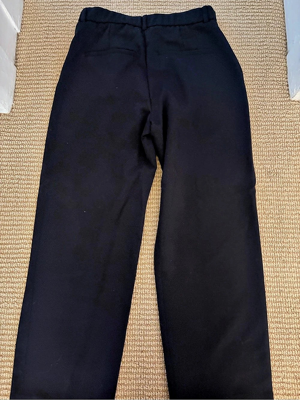 Abercrombie & Fitch Sloane Tailored Wide Leg Pant Black Waist 27/4S - Picture 3 of 4
